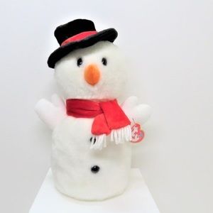 Snowball the snowman Vintage 2001 TY Beanie Buddies Snowball TY New w/ tags.
